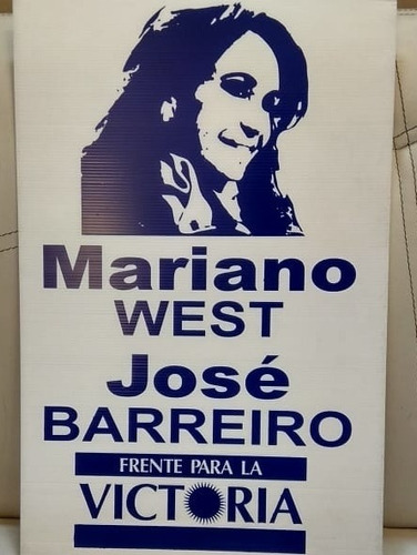 Cartel Pancarta Corrugado Plastico Un Color 33x50 Oferta!!!