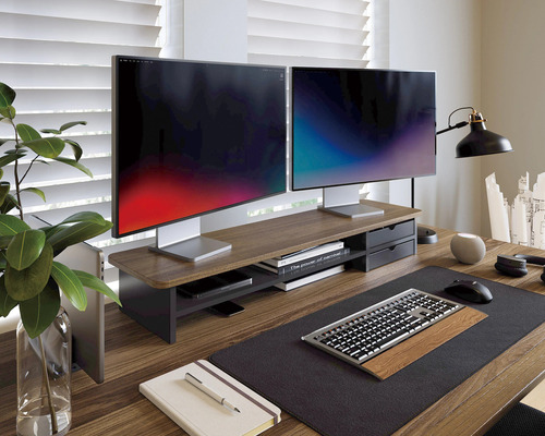 Stand De Monitor Max 2 Gavetas 110 Cm