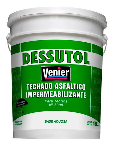 Dessutol 8300 Venier Techos Techado Asfáltico | 18kg