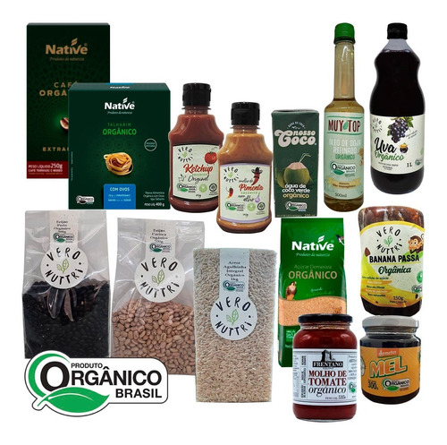 Imagem 1 de 2 de Cesta Básica Pantanal Orgânica (19 Itens)