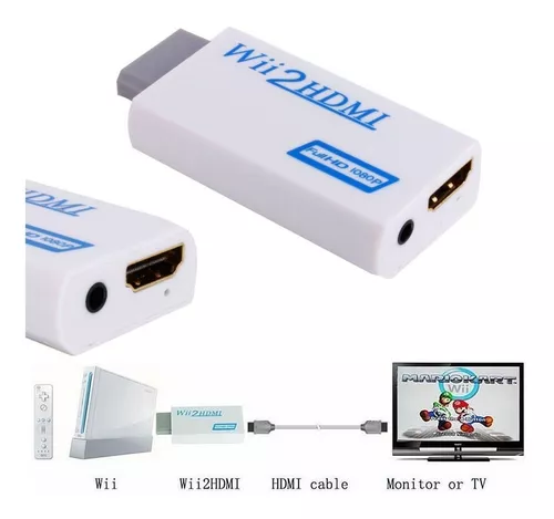 THE CIMPLE CO Compatible con: Adaptador Wii a HDMI - Compatible con:  Nintendo, Incluye HDMI