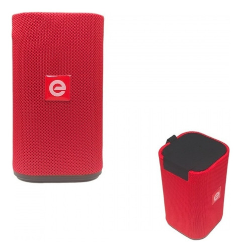 Caixa De Som Alto-falante Bluetooth Rádio Fm Microfone Cor Vermelho