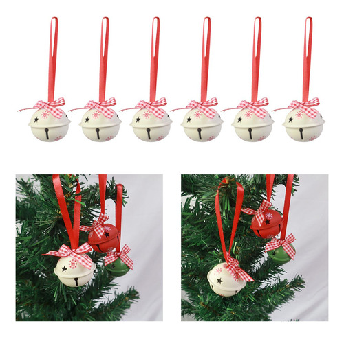 6x Campanas De Navidad 2023 Campanas De Árbol De Navidad