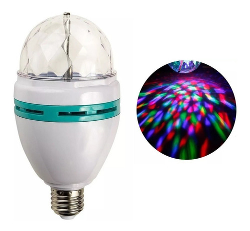  Bola De Rayos Con Luces Giratoria Colores Leds Para Dj 1.5w