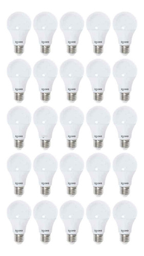 Foco Led A60 15w=100w 3000k Luz Calida Nom Igoto 25 Piezas