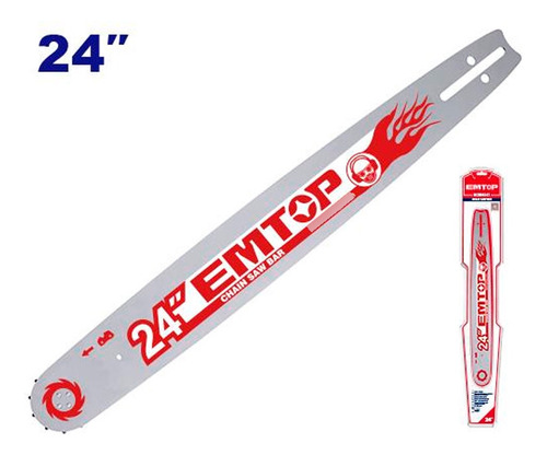 Barra Espada 24 Pulgada Para Motosierra Emtop Ecsb6241