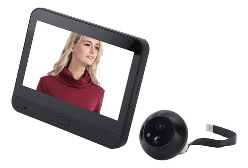 Cámara Digital Doorbell Miephole Viewer, Color De 4,3 Pulgad