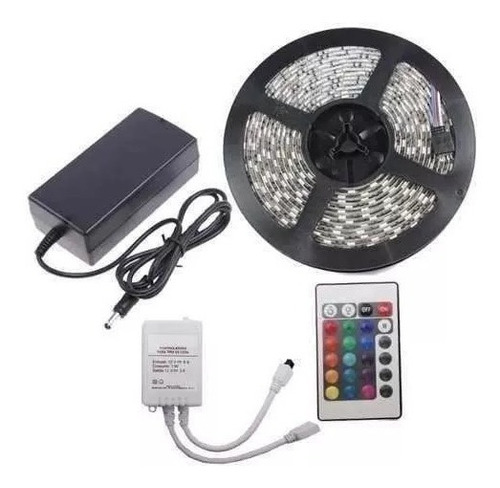 Tira Luces Led Rgb 5m Decoración Fiesta  Conexion 220v