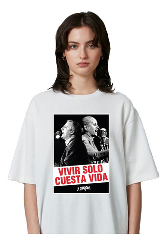 Remera Peronismo Campora Vivir Solo Cuesta Vida Eva Nestor