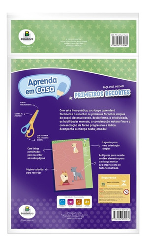 Livro Infantil Aprenda Em Casa Primeiros Recortes Editora Todolivro