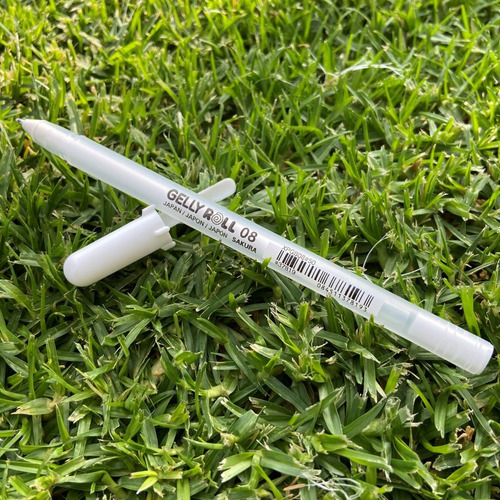 Imagen 1 de 2 de Pluma De Gel Blanca Gelly Roll Sakura Por Pieza