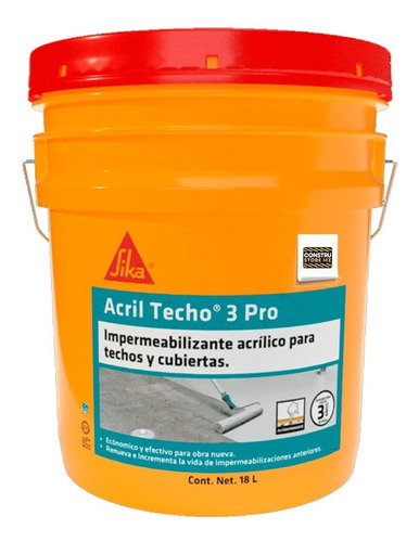 Acril Techo 3 Pro Imper Blanco Reflectivo Térmico 18 L