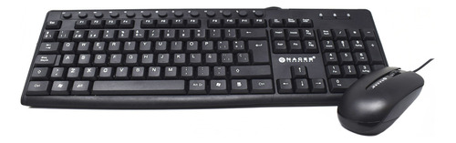 Naceb Tecnología Kit Teclado Y Mouse NA-112N Color Negro