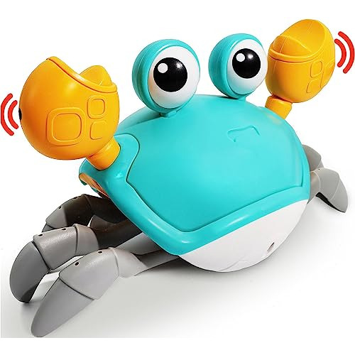 Walking Crab Baby Toy, Toddler Crawling Tummy Time Crab...