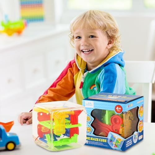 Cubo De Laberinto 3d Nutrias Puzzle, 72 Obstáculos Puzzle Cu