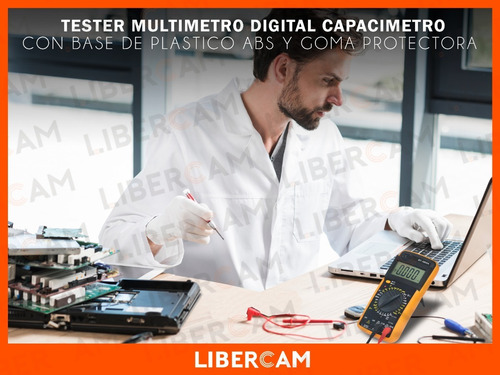 Imagen 9 de 10 de Tester Multimetro Digital Profesional Capacimetro