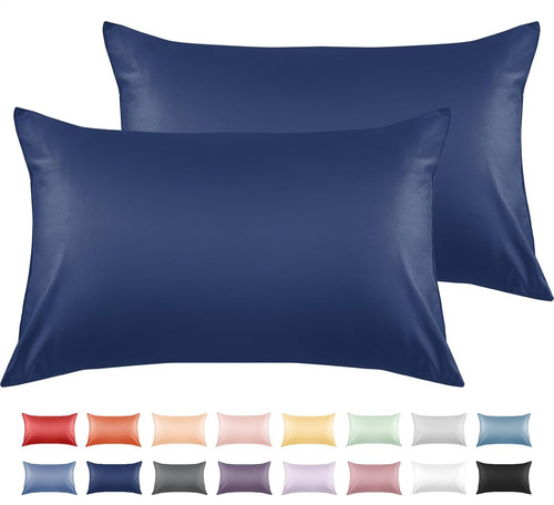 Juego De 2 Fundas De Almohada 100% Algodón 33 X 46 Cm