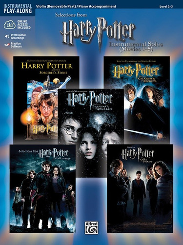 Harry Potter Instrumental Solos For Violin (movies 1-5) L2-3