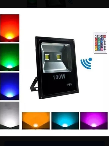 Reflector Multicolor  Led 100w 6000k Ip65 