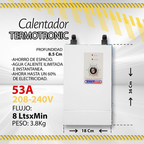 Calentador De Agua Termotronic 208-240v/53amp/ 7592370112085