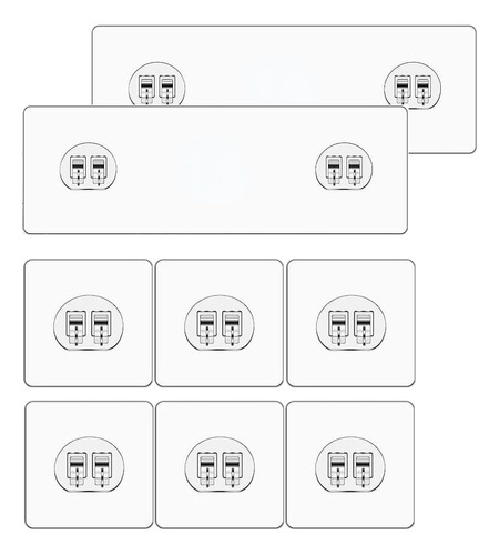 Hsd Houseware Esquina Ducha Caddy Adhesivo Reemplazo 8 Pcs, 