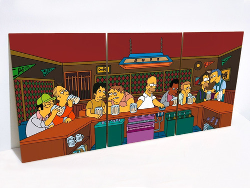 Los Simpson Bar De Moe Cuadro Moderno Rockangoldeco Xl