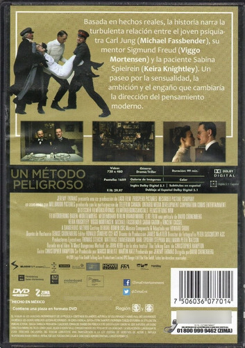 Un Método Peligroso - Dir. David Cronenberg- Viggo Mortensen (Usado)