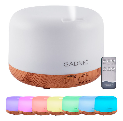 Humidificador Gadnic Bamboo Aromas Ultrasónico 300ml 20hs