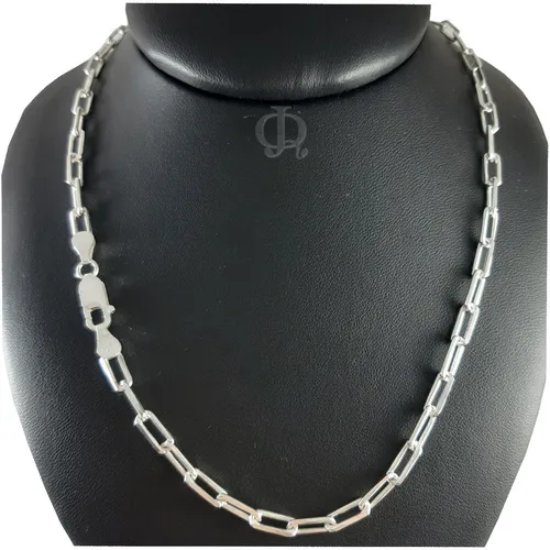 Cadena Plata 925 Forcet Largo Maciza 4mm 60cm