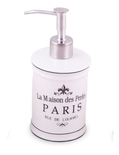 Dispenser Para Jabón Líquido Línea Paris Porcelana