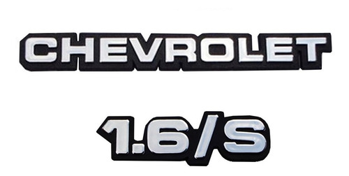 Imagem 3 de 5 de Kit Emblemas Gravata + Chevrolet + 1.6/s P/ Chevette + Brind