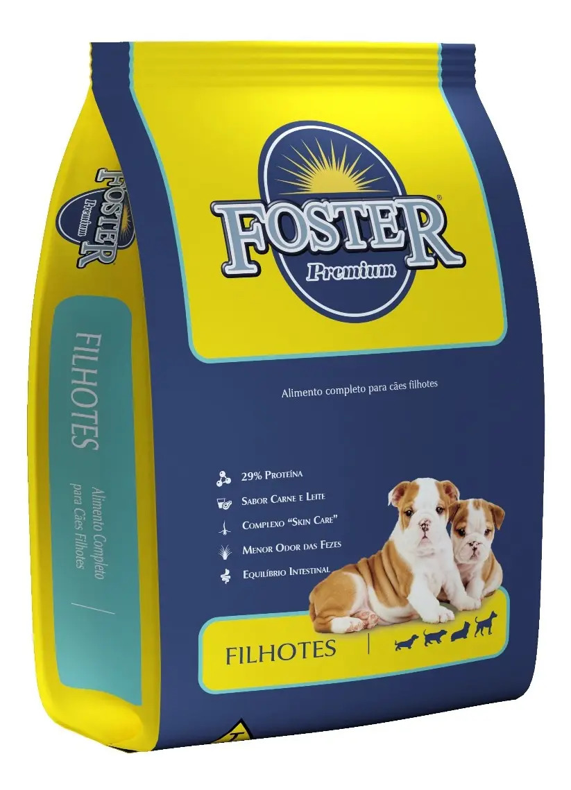 Ração Foster Premium Para Filhotes Cães Cachorro 15 Kg