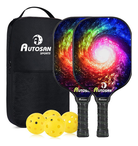 Paleta De Pickleball Autosan Ligera Y Resistente Ideal Par