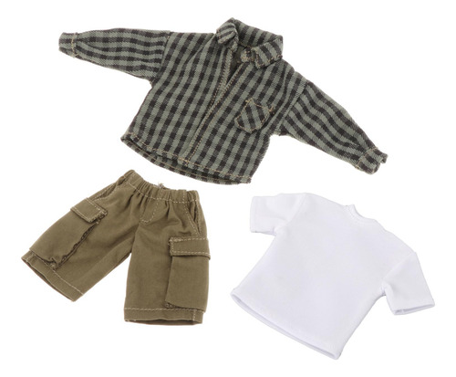 Conjunto De Camisa, Camiseta Y Pantalones 1/12, Vestimenta L