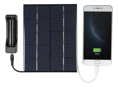 Panel Exterior Para Cargador Solar Usb De Silicio Con Puerto