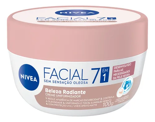 NIVEA Creme Facial Uniformizador Beleza Radiante 7 em 1 100g
