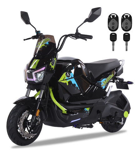 Alessia E-bikes Bicicleta Eléctrica A01 Hunter Con Caja 800w Verde