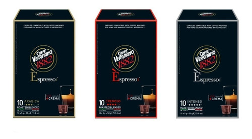 60 Capsulas Cafe Vergnano - Compatible Nespresso
