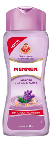  2 Pzs Mennen Shampoo Lavanda Y Avena 700ml