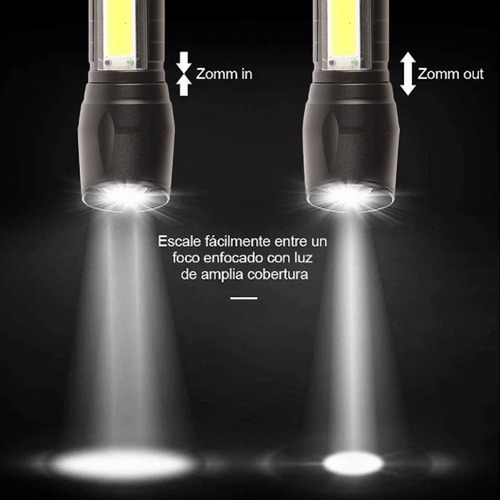 Linterna Retráctil Linterna De Luz Fuerte De Aleación De