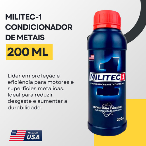 Militec 1 Condicionador De Metais 200ml Alta Performance