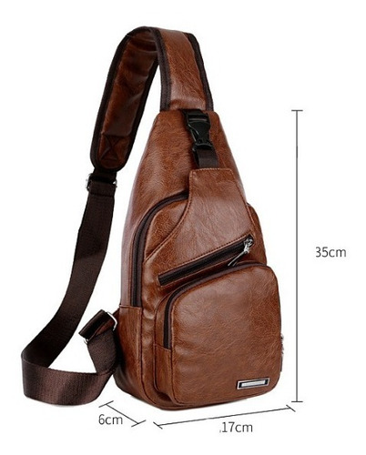 Bolso Bandolera De Piel Comusb Mochila Cartero.