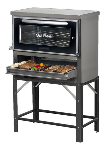 Horno Pizzero C/parrilla Sol Real 6m 667v Gn Inox