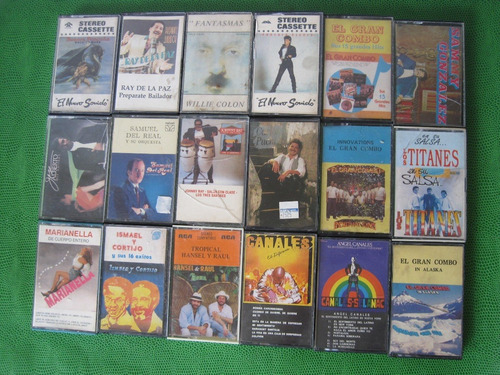 Cassettes Originales Salsa Merengue Soka Latino