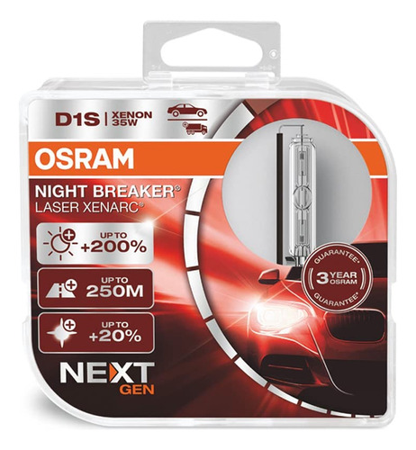 Osram Xenarc Night Breaker Laser D1s, Next Generation, 200%