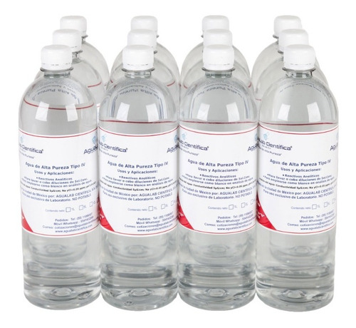Agua Destilada 12 Pack Incluido