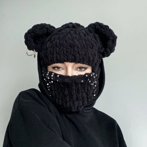 Chapéu De Orelha De Urso, Cachecol, Balaclava, Orelha De Urs