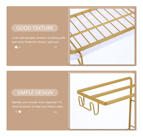 Escurridor De Cocina Con Soporte Para Esponja Y Jabón