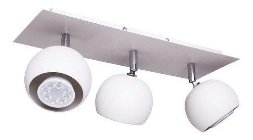 Aplique 3 Luces Bocha  Movil Ng - Bl Texturado C/ Lamp Led