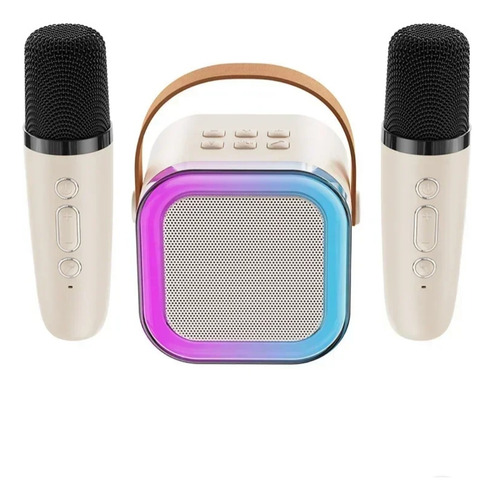 Caixa De Som Bluetooth Karaoke Portátil Microfone Sem Fio